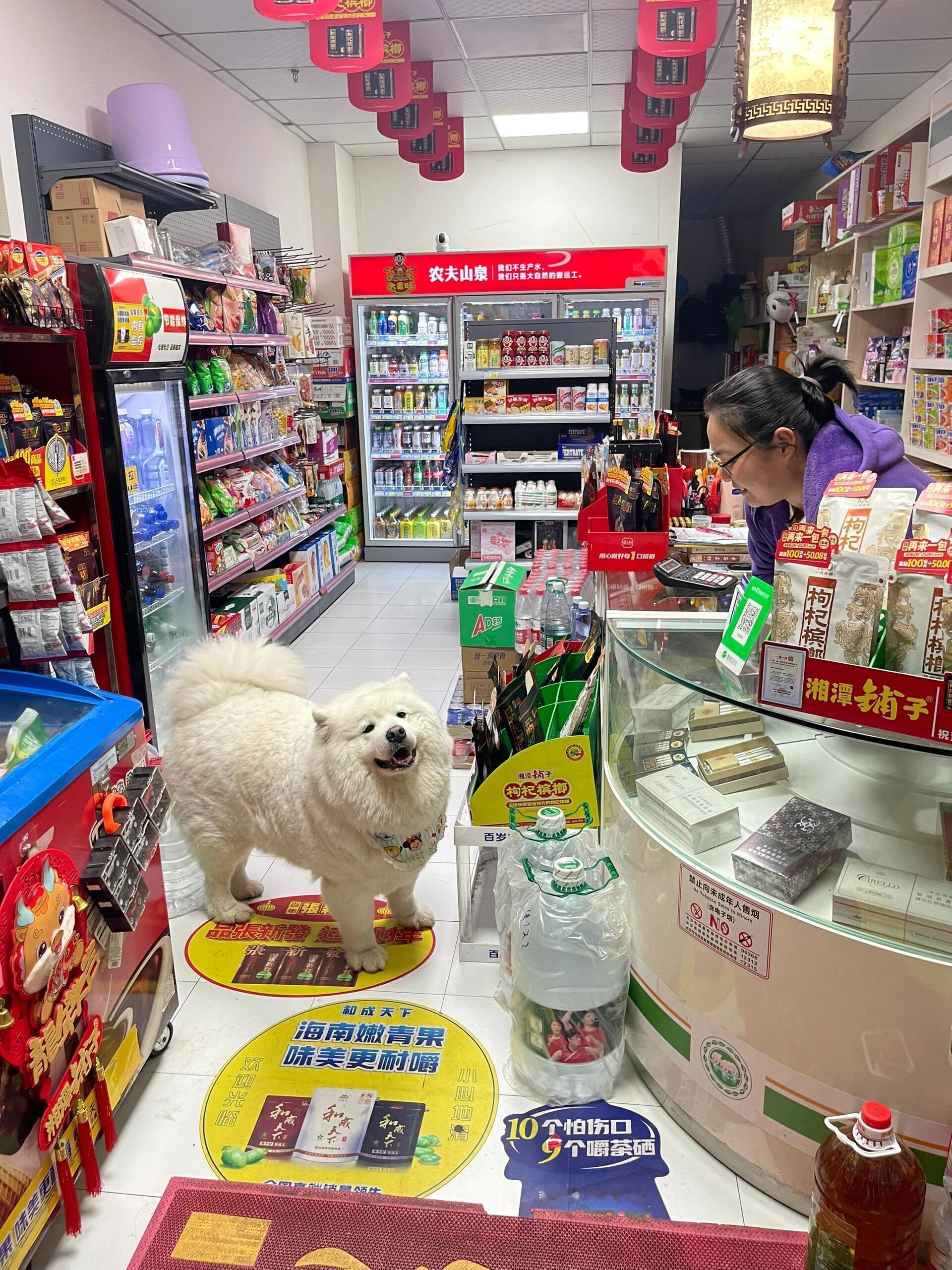 萨摩耶：你好，我没带钱，请问这里支持微笑支付吗？