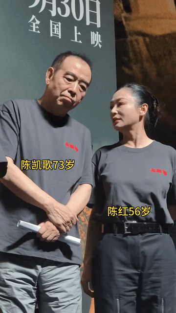 陈红和陈凯歌现在看起来年龄差也没那么大了，陈凯歌保养的不错，一点也看不出他比陈红