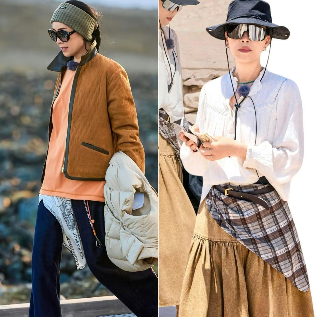 该夸就得夸，那英在花少里的穿搭真心好看。我记得她以前的衣品没有这么好的，现在长进