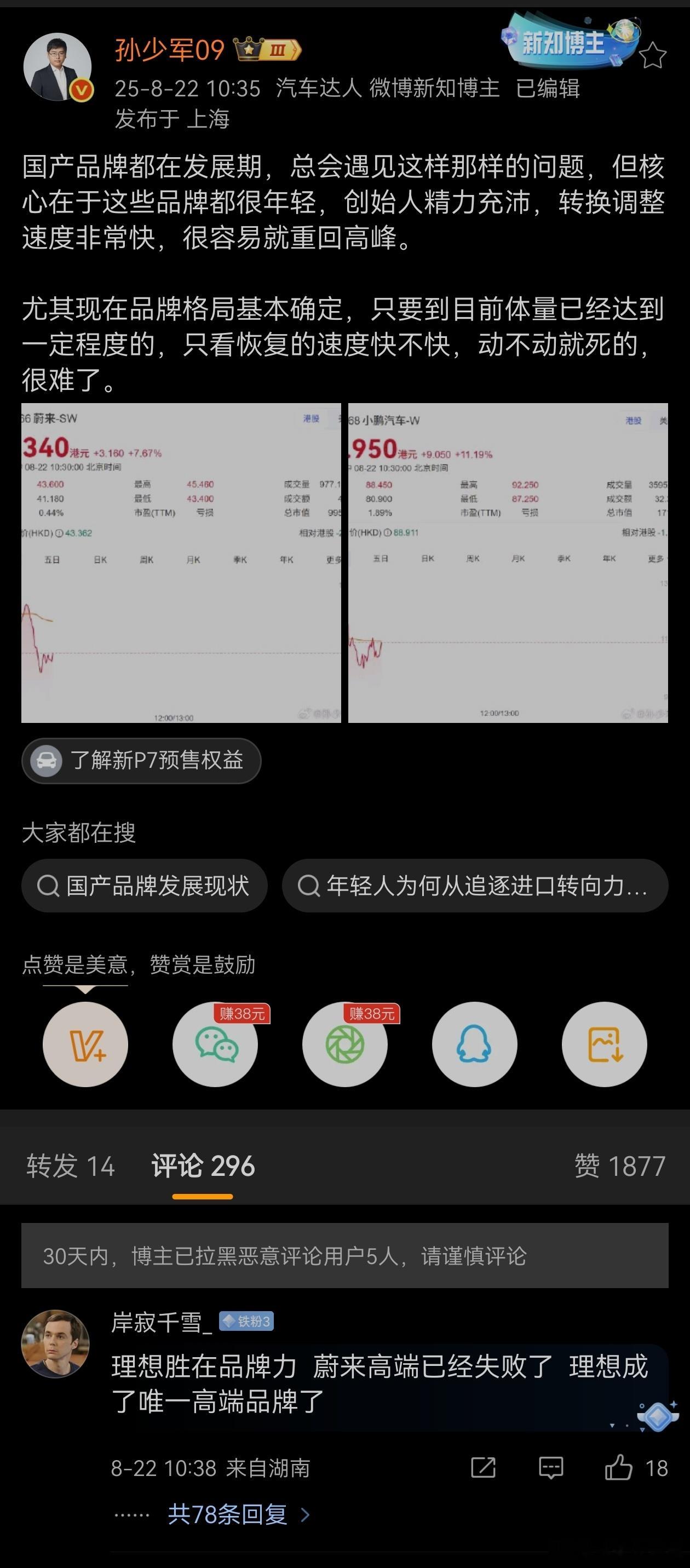 哈哈哈哈哈哈少军微博的这个评论有意思我猜测这个老哥是来骗互动的[doge][do