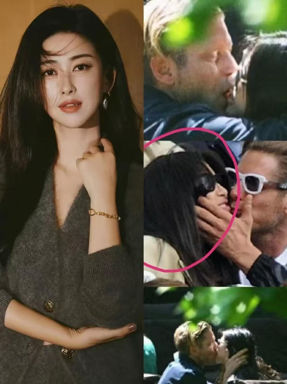 看了朱珠在国外的照片心疼她老公了，成功成了接盘侠。真是玩够了找个老实人结婚。