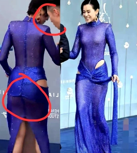 快50岁还这么穿，这姐是真的勇！没想到这女明星真敢穿！这么暴露！那个