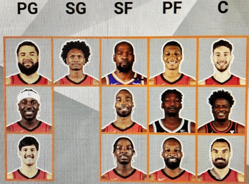 火箭下赛季13人阵容出炉！PG：范乔丹、霍勒迪、谢泼德SG：阿门汤普森S