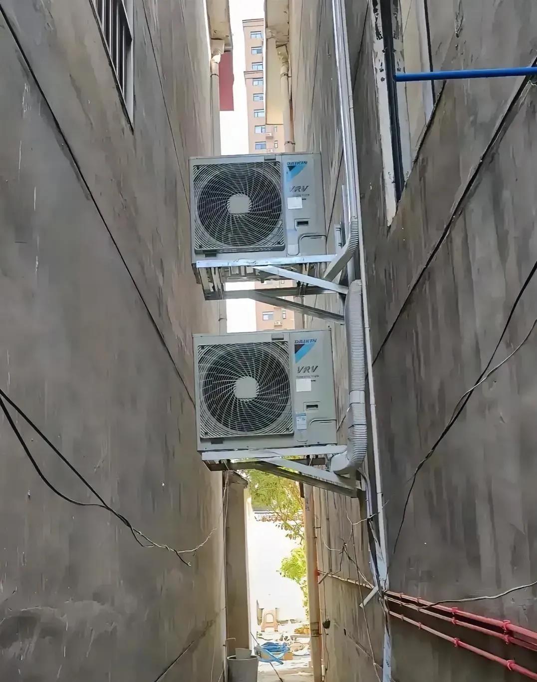 如果空调都这么安装，邻里都很和谐吧