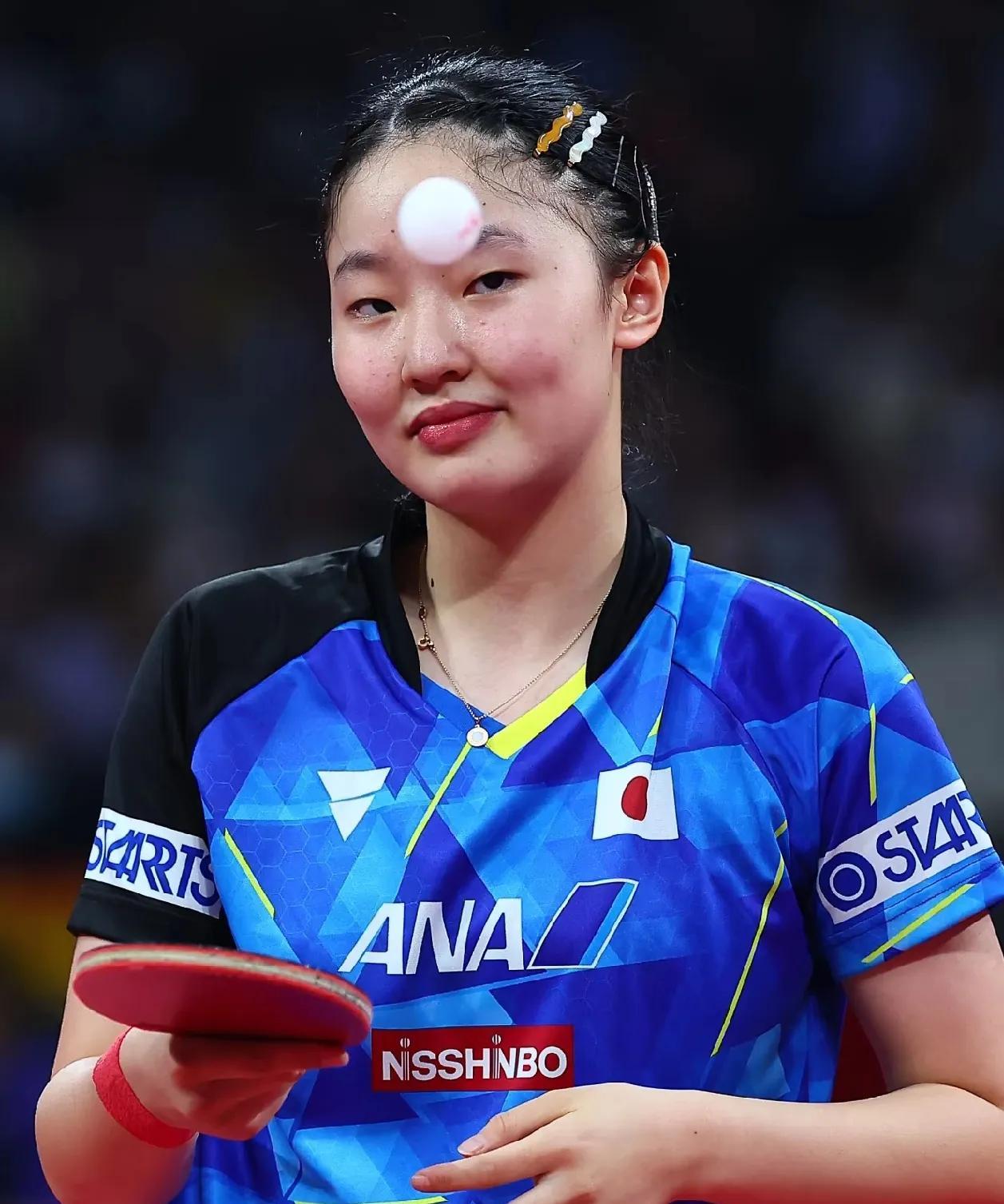张本美和这次高兴坏了！！虽然这次瑞典站女单打的失利了，没能如愿和孙颖莎交手，这
