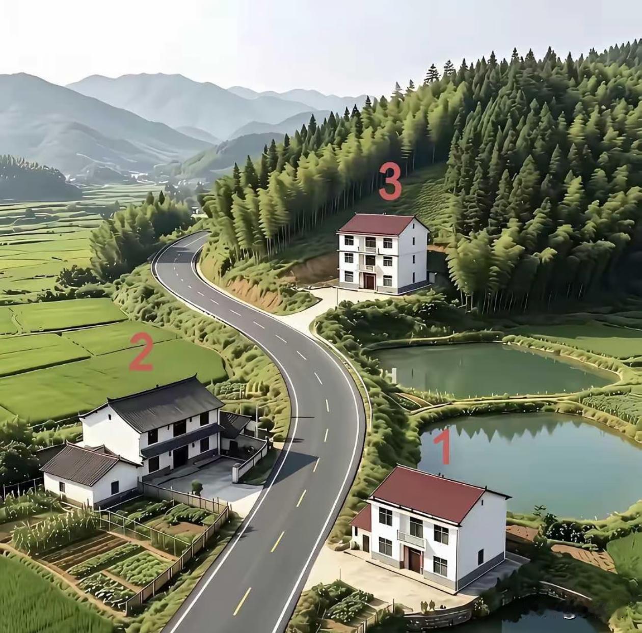 这三栋房子哪一个位置最好？