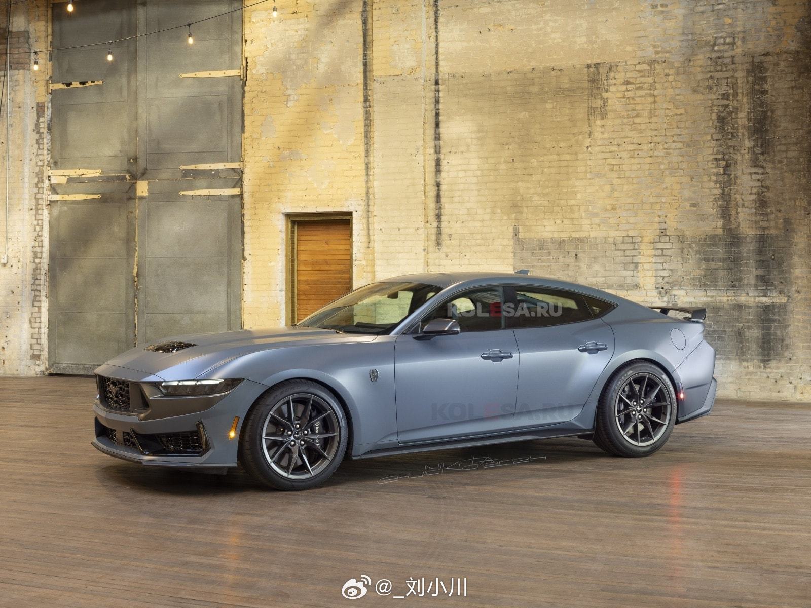 福特Mustang四门版效果图福特已经确认将推出Mustang四门版，下面的新