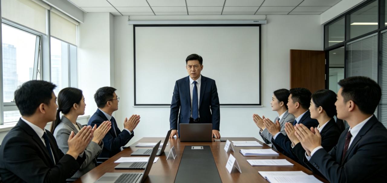 新来的总监在第一次全员大会上说：“我这个人很直接，不喜欢听废话。以后汇报工作，只