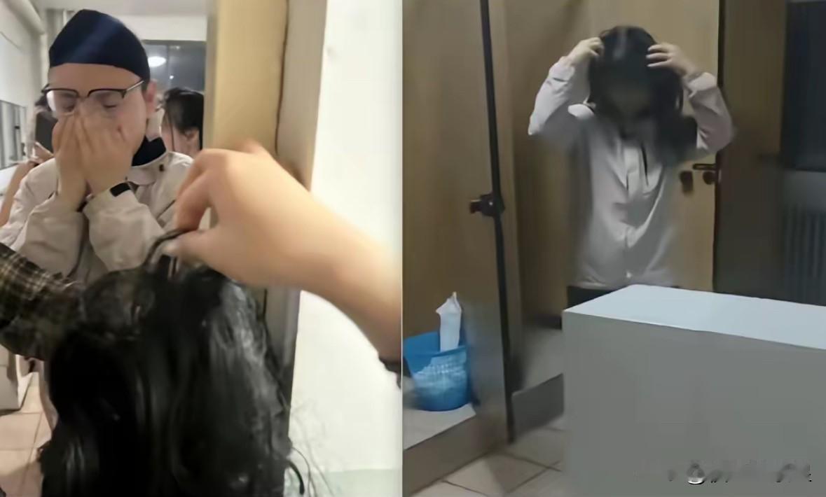 4月23号晚上十一点，华电保定校区出了一件让人后怕的事。有一名男生戴着假发假扮