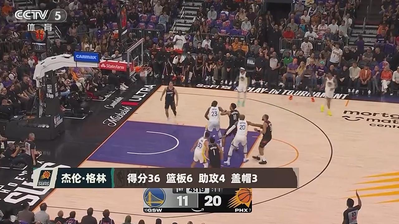 太阳队二当家格林今天简直无敌了，打出了自己上亿大合同的身价格林今天无论是突