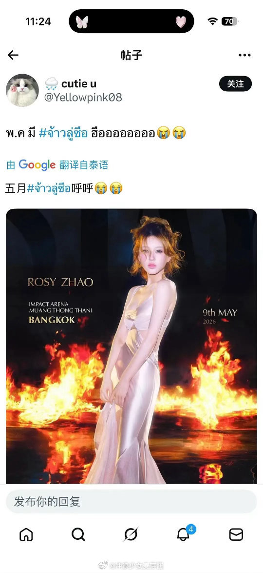 赵露思很适合泰妆，有种不属于内娱的高级。​​​
