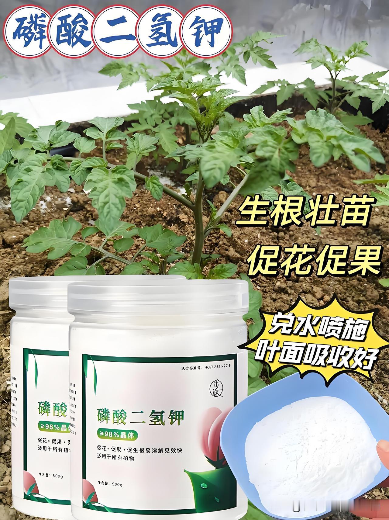 磷酸二氢钾多少天用一次？怎样使用效果好？磷酸二氢钾是种菜万能磷钾肥，用对时