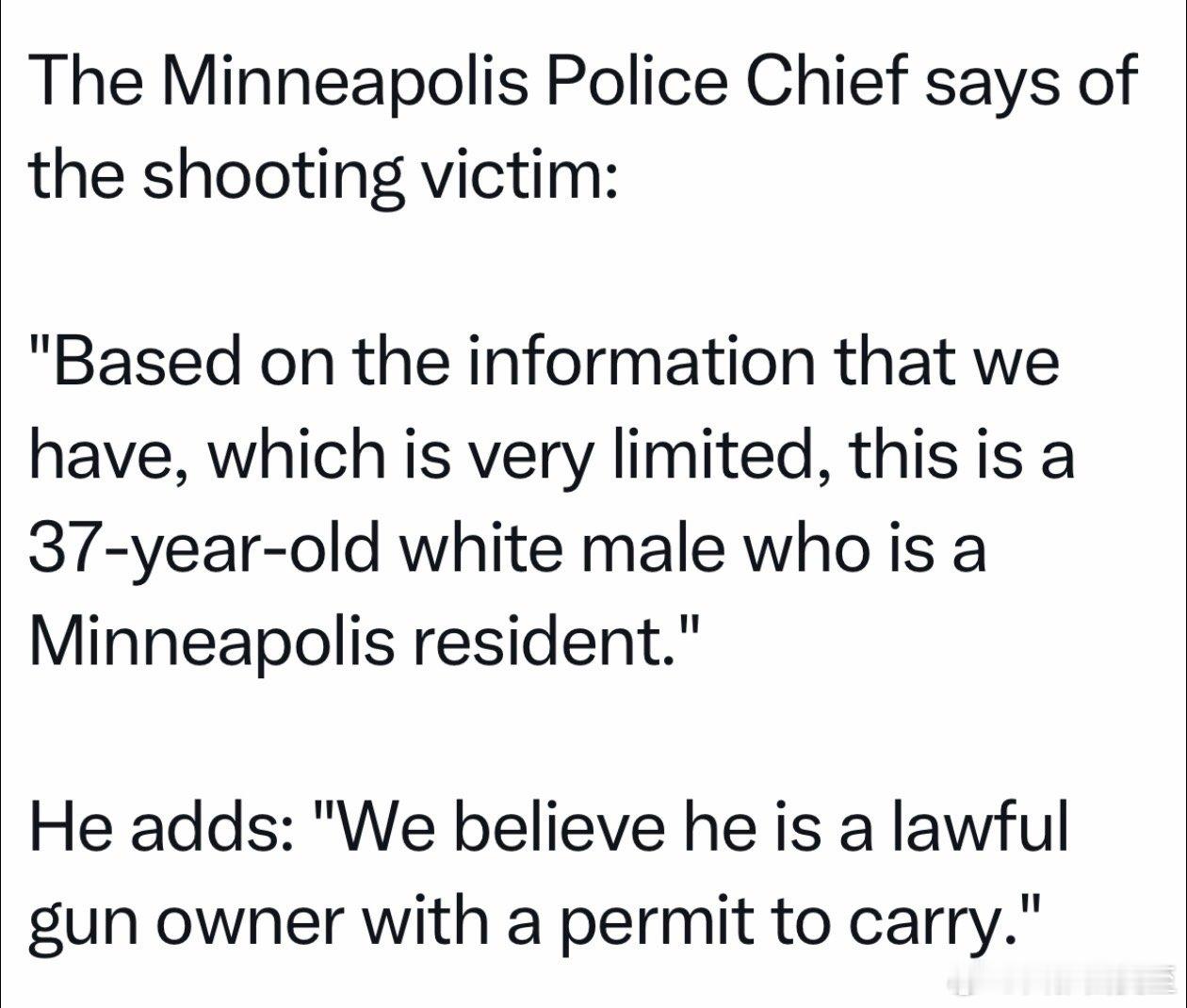 联邦移民执法在明尼阿波利斯枪杀第二名抗议者：37岁白人男性、美国公民、军医院IC