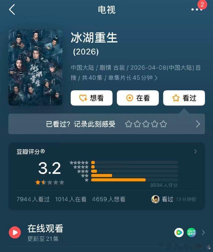 月鳞绮纪冰湖重生豆瓣开分月鳞绮纪5.3冰湖重生3.2月鳞绮纪冰湖重生豆瓣开分，