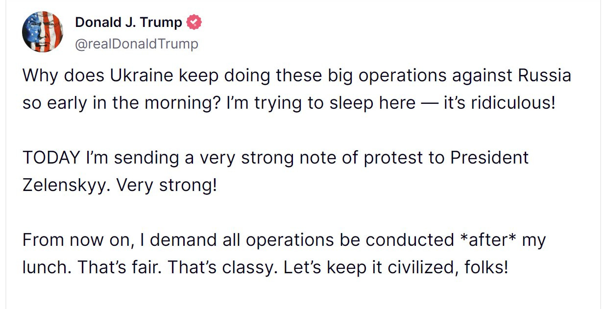 对于乌方轰炸克里米亚大桥，特朗普说：乌克兰为什么一大早就对俄罗斯发动大规模军事行