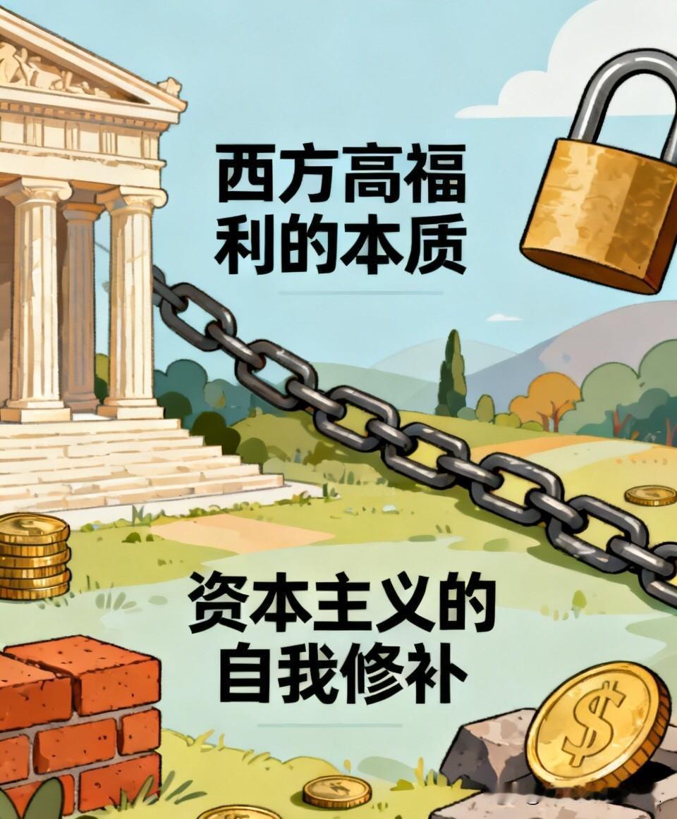 西方高福利不是福利善意。西方推行的高福利制度，本质是资本主义的自我修补。用