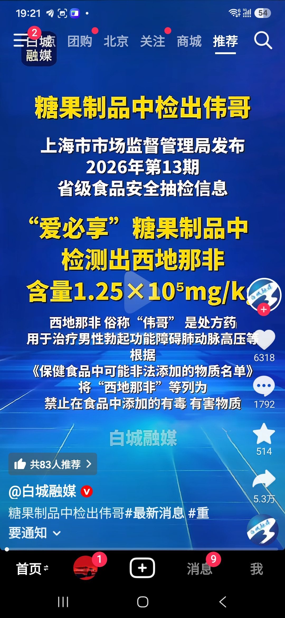 125000mg/kg，一粒糖八分之一是西地那非，可以说是良心商家了，想吃糖了。
