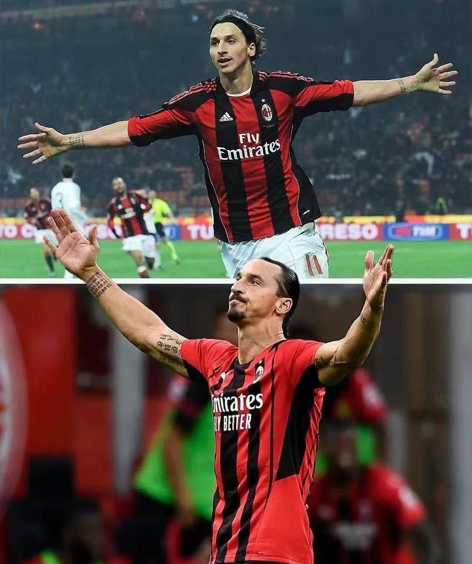 盘点伊布在米兰每个赛季的数据：10/11赛季，累计制造34球伊布出场41次，