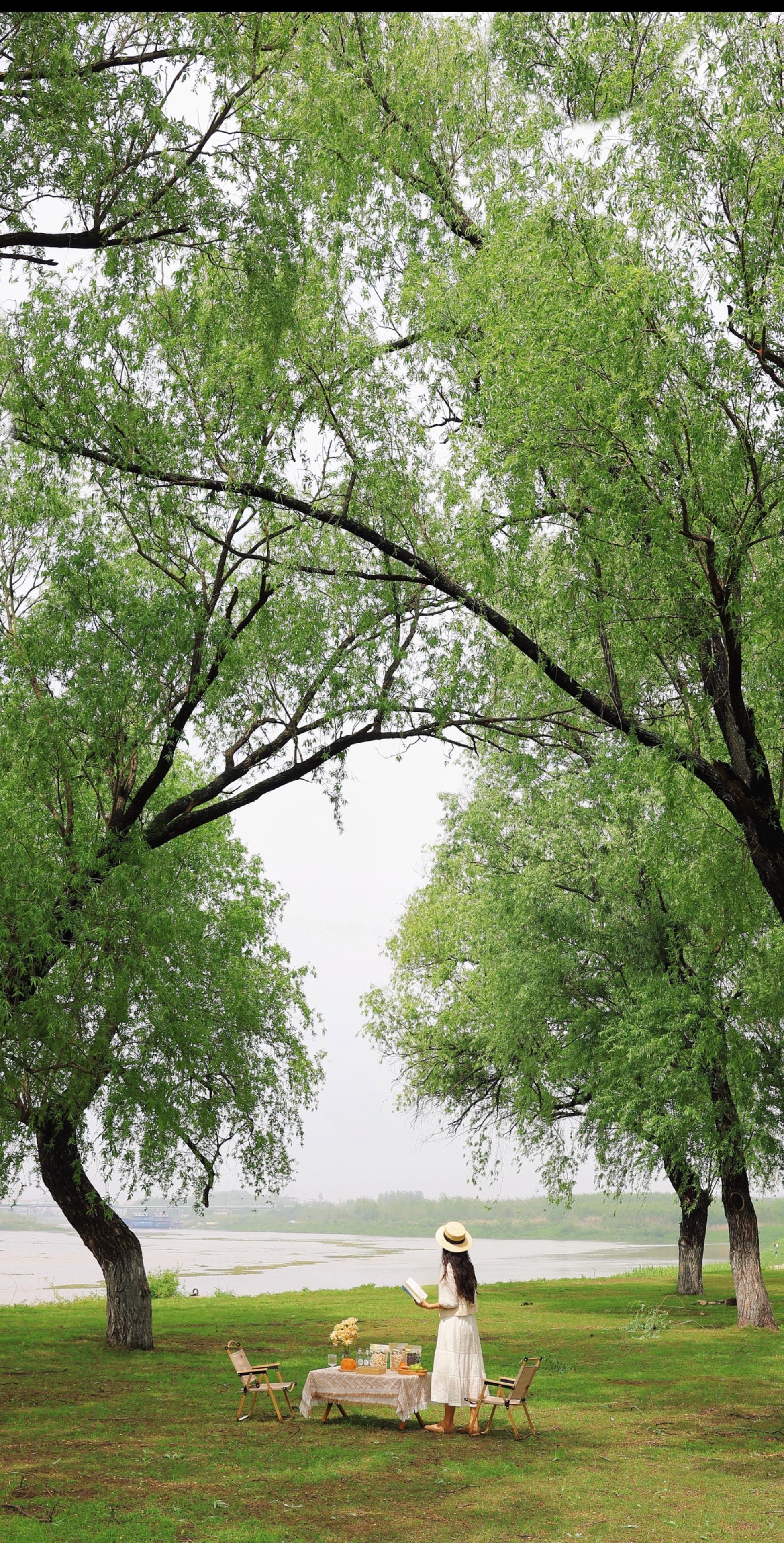 武汉开车1h🚗，直达无人免费湖边露营地。想要逃离城市的喧嚣 找一处无...
