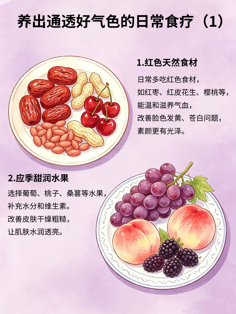 养出红润脸蛋，日常食疗照着吃就对了🌹想要气色红润、素颜好看，不用昂贵护肤品。