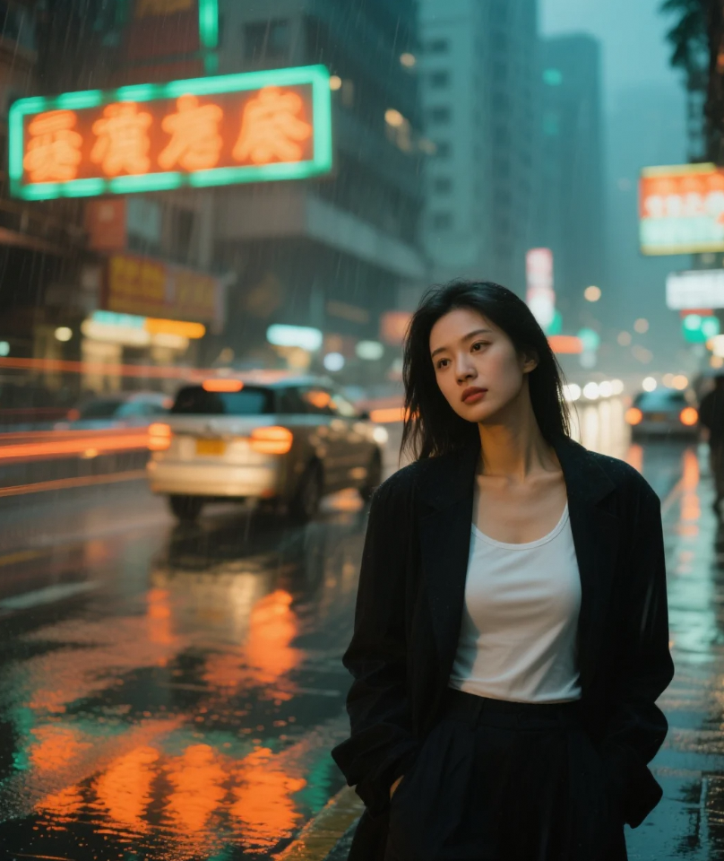 人群中的反光板，街头酷girl的锋芒藏不住了