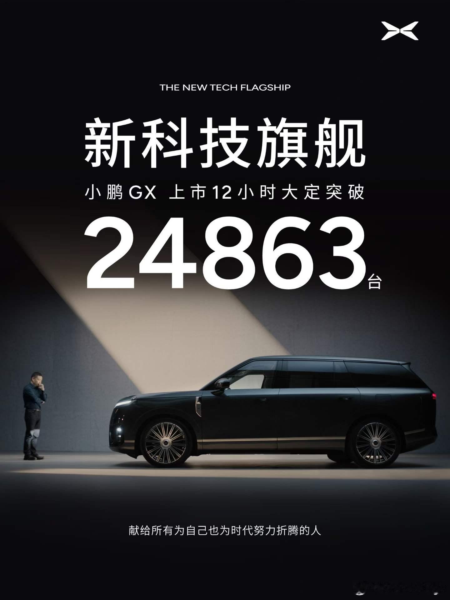 小鹏GX昨晚售价出来的时候就能预估到会有一个很不错的大定数，今天官方的数据出