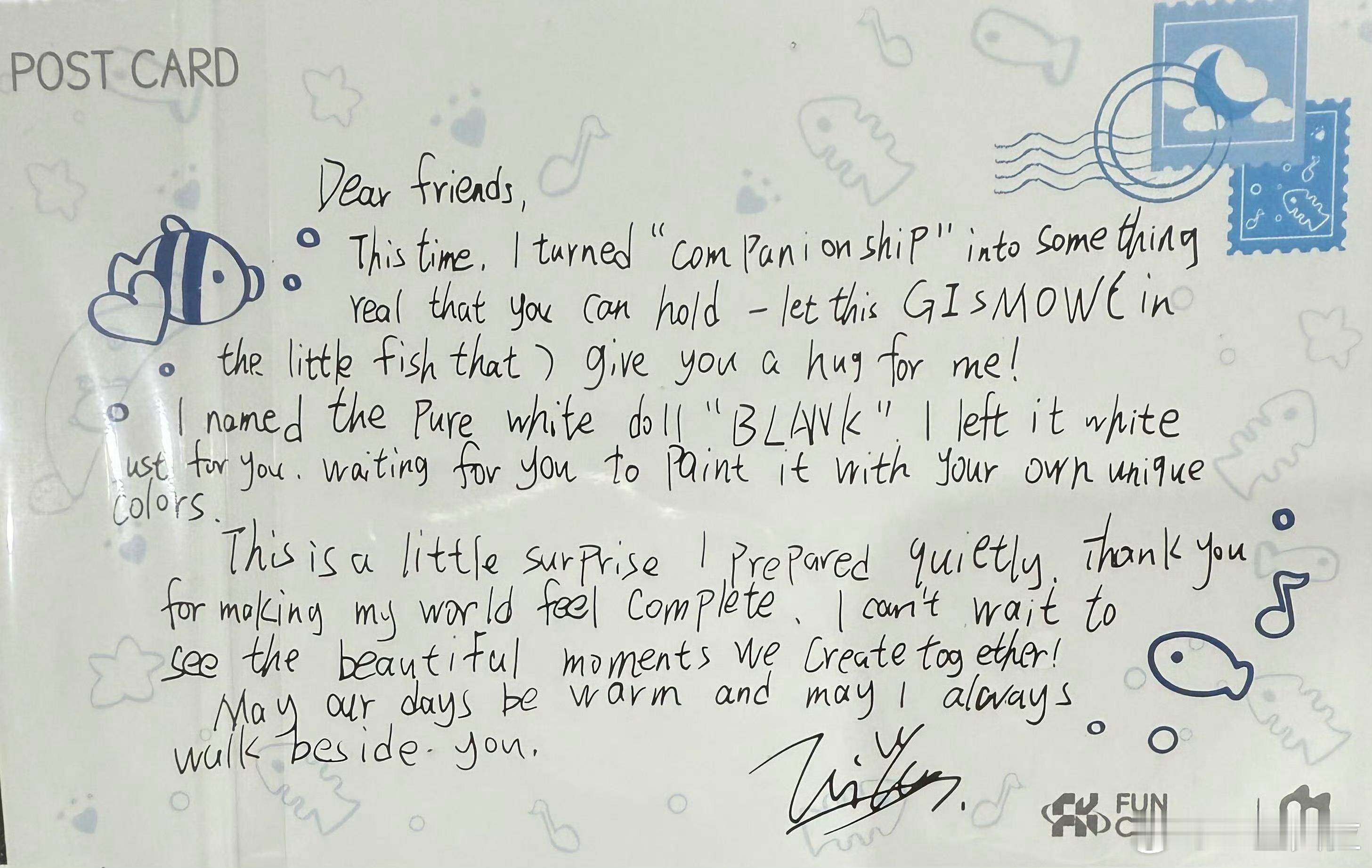 梓渝中英文手写信看上去像小学生写的