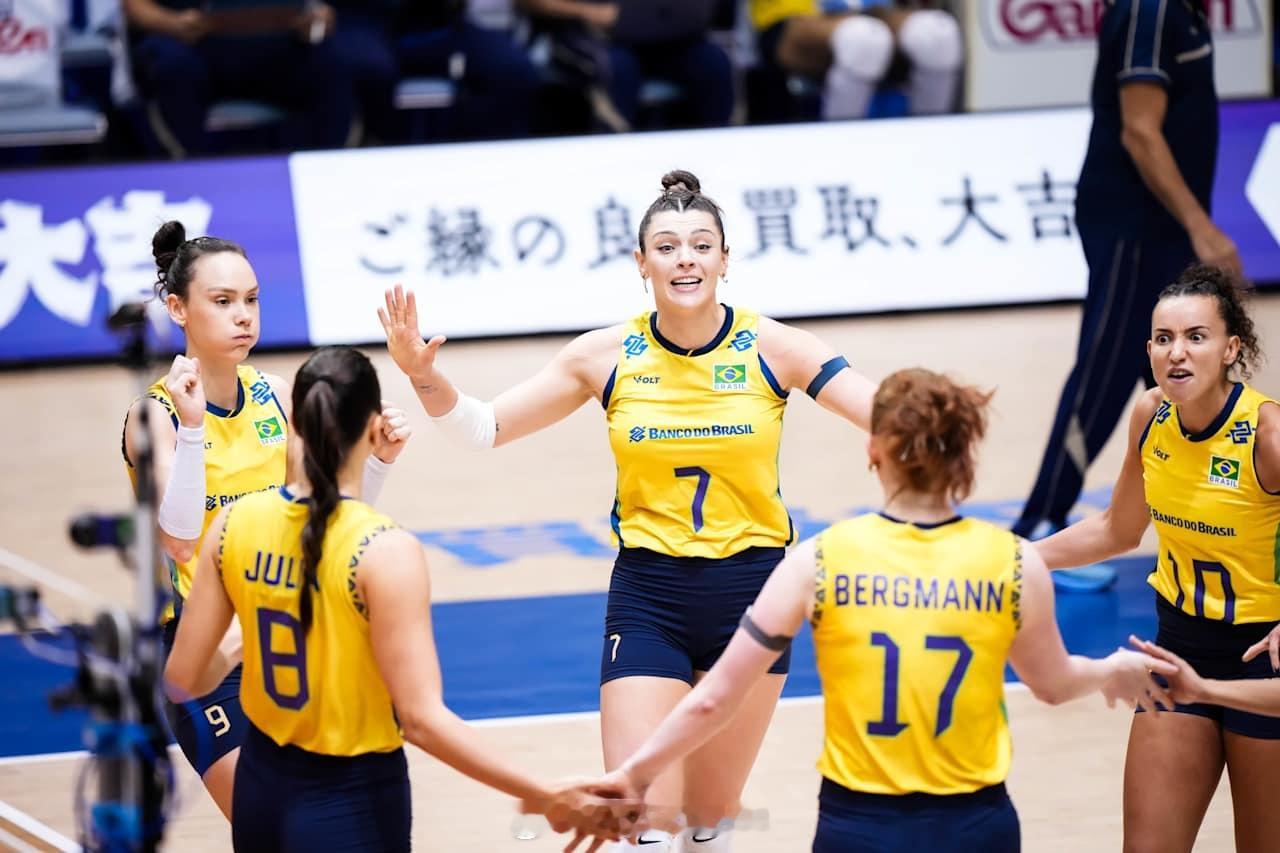 【国家女排联赛日本0-3巴西锁定分站赛第三】2025世界女排联赛国家排球联赛