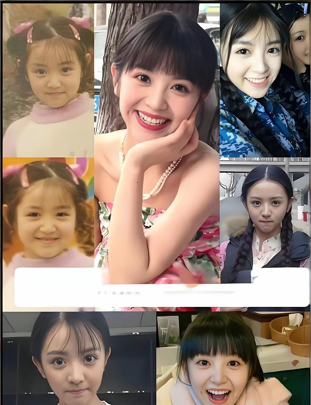 田曦薇也是从小美到大啊！小时候长的好可爱！感觉她出道前后没有太大的变化，唯一变的