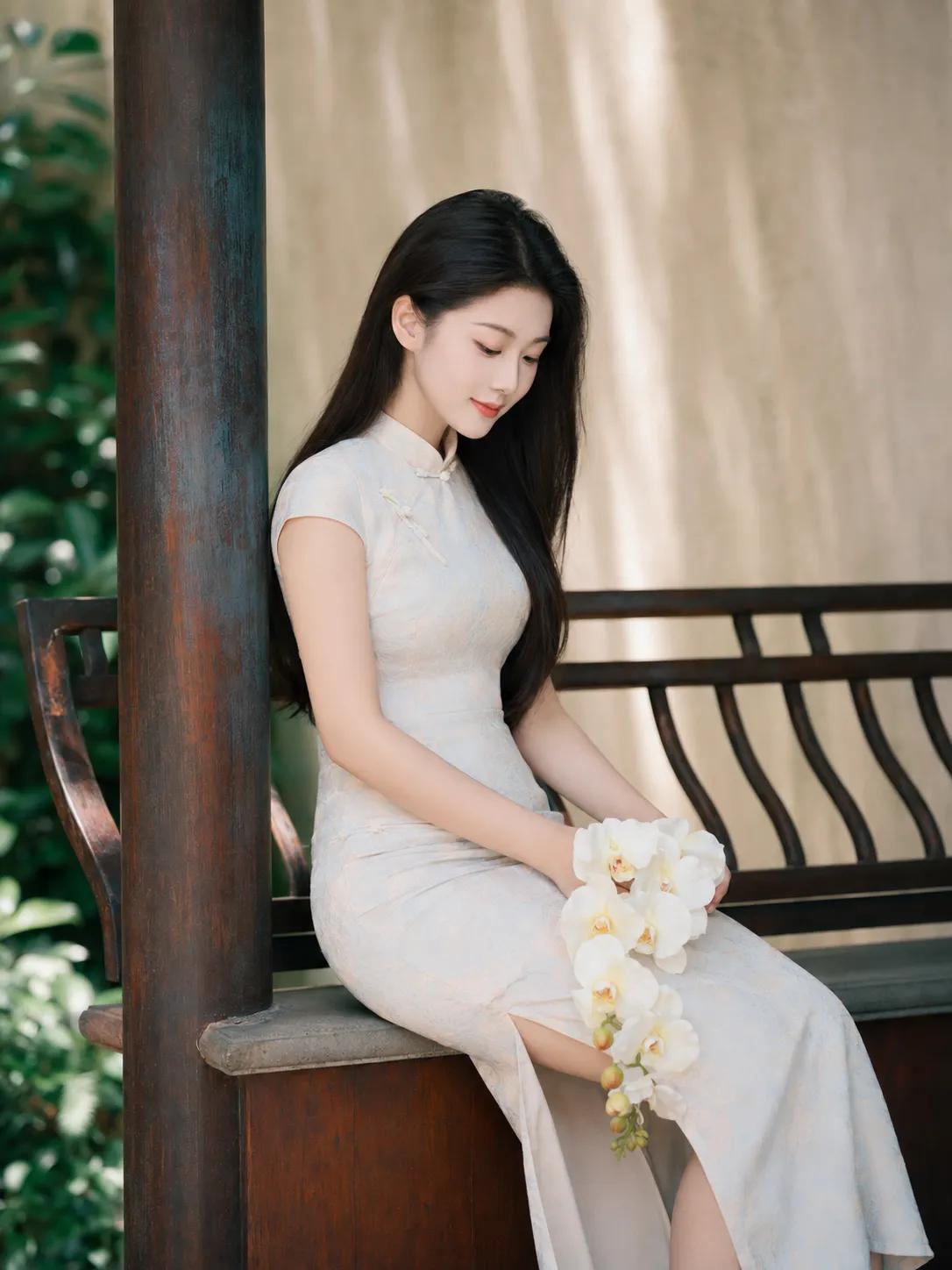 幽园佳人立，温婉胜春风。晒图笔记大赛