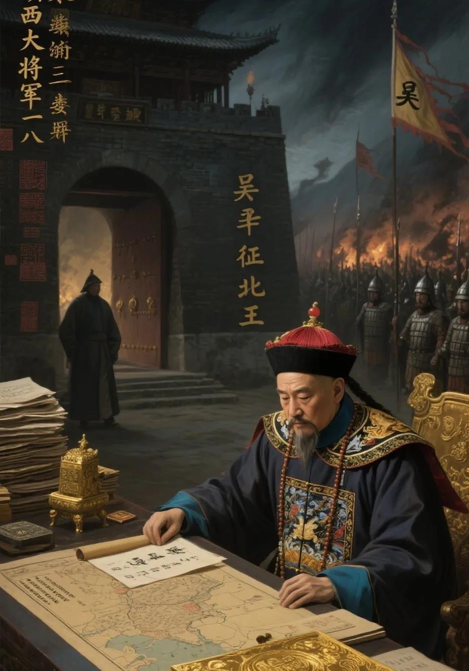 三藩之乱时，最让人迷惑的是陕甘的王辅臣，坐拥八万雄兵，然后找两边要好处，要到的都