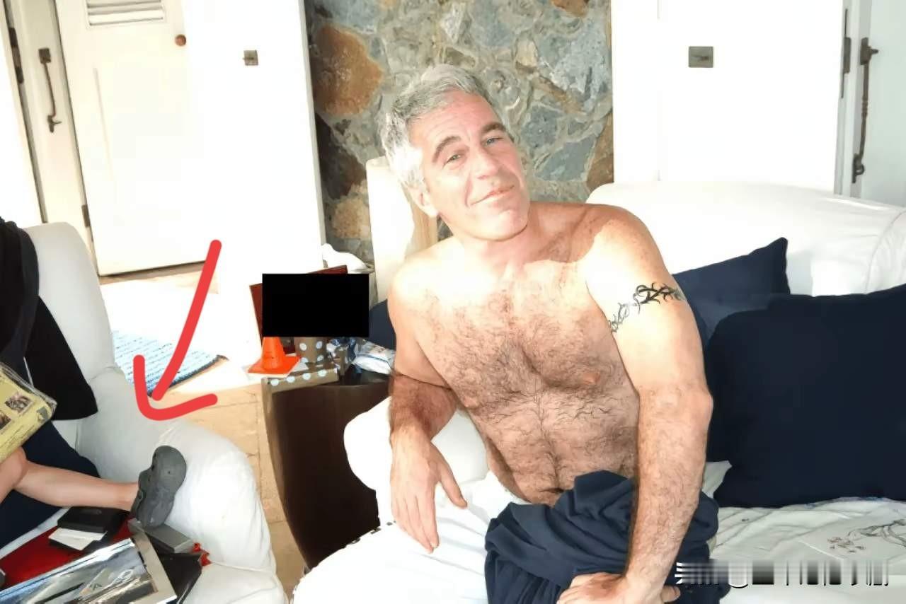 爱泼斯坦这身材太健壮了，一身的体毛，又浓又密，花白的头发，发达的胸肌，照片中他露