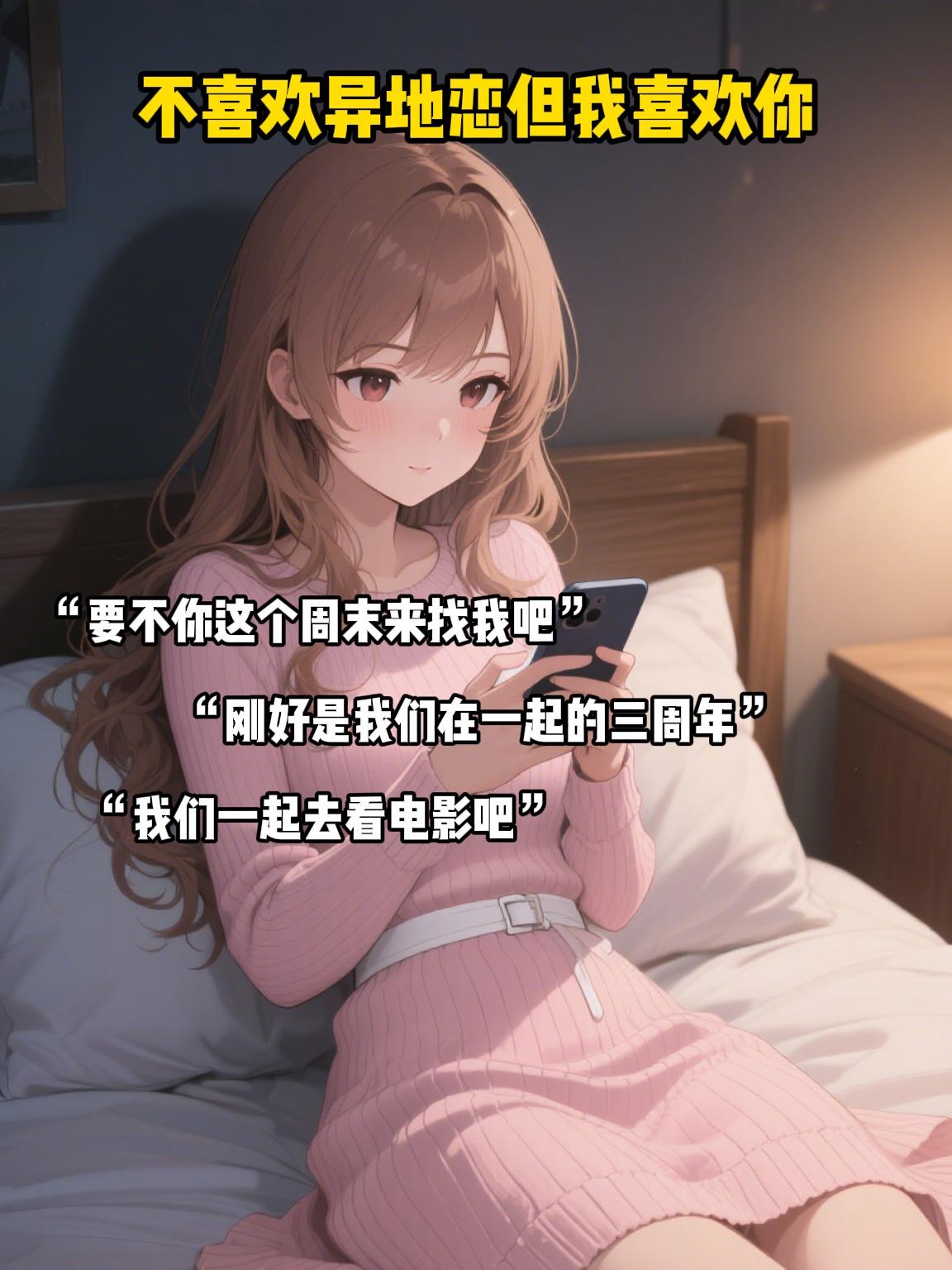 我不喜欢异地恋，但我是真的喜欢你...。