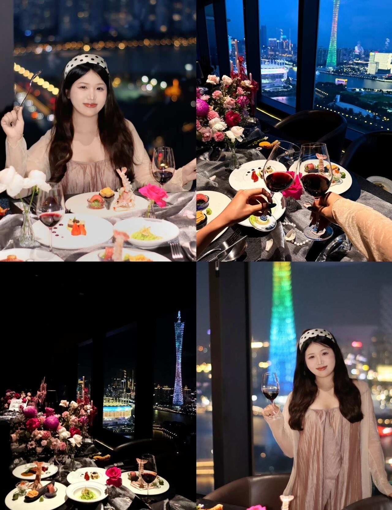 这大概就是小说里的A市女主吧….🖤在广州终于找到一家适合约会的私宴了🌃跟