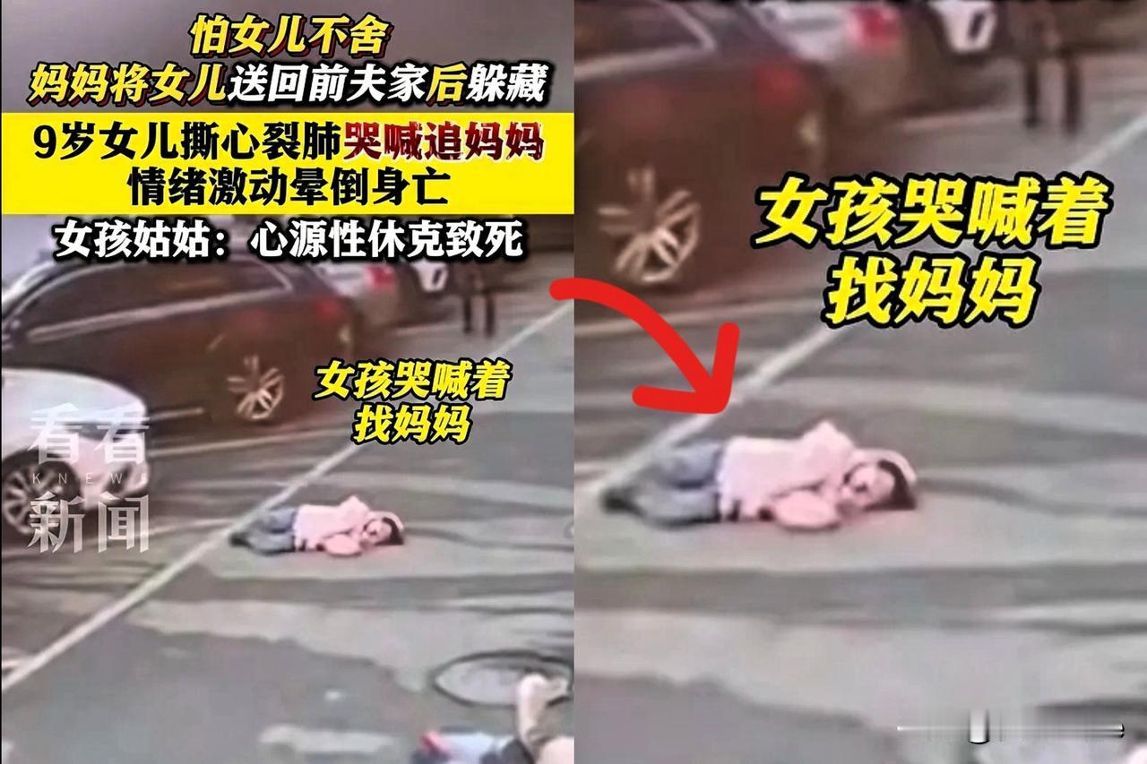 好难过，原来心痛真的会死。半夜刷到这则新闻，小女孩父母离婚，妈妈周日带她出去玩