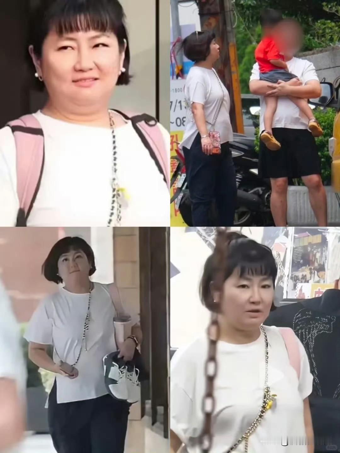 我觉得Selina已经不把自己当明星了，穿衣服白色短袖，背着双肩包，剪的学生头，