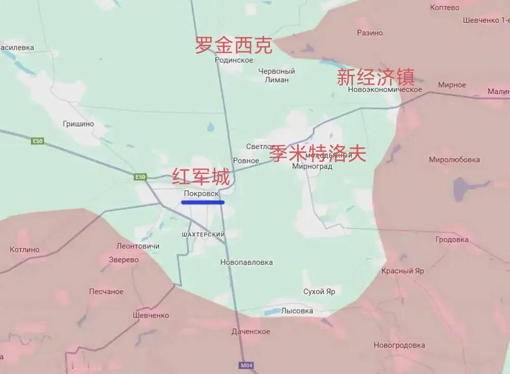 红军城及其卫星城季米特洛夫被俄军越来越紧地包围，那么乌军在红军城的霍尔蒂恰集群指
