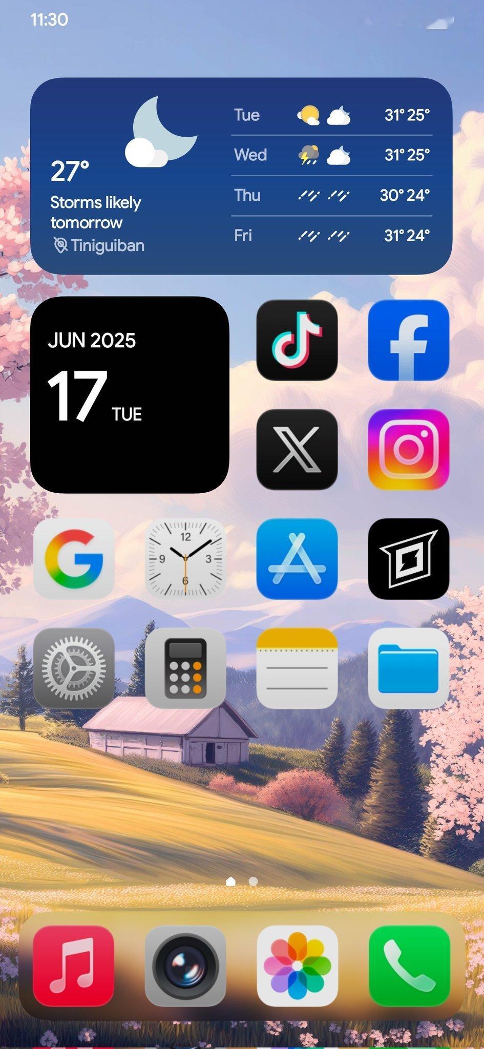 在OneUI7.0桌面，应用iOS26图标包是什么感觉😘​​​