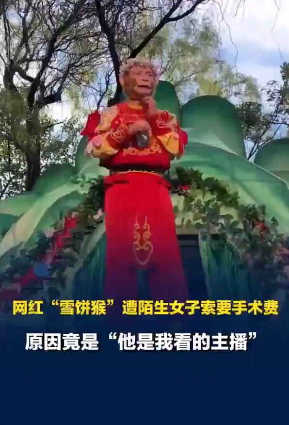 女子自称怀孕向雪饼猴索要手术费8月3日，吉林长春动植物公园夜场发生一起离谱事件