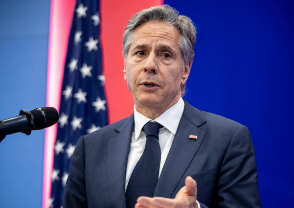 美国前国务卿布林肯：“我今天站在这里，不只是美国国务卿，更是一名犹太人，我会永远