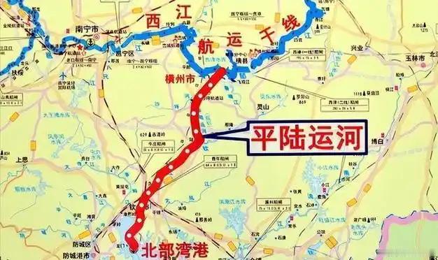 运河一通，东盟的座次要重新排了！727亿打造的平陆运河，让广西一跃成为新枢纽。菲