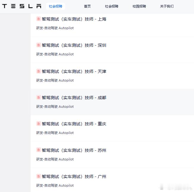 这是FSD要入华了？曝特斯拉开始在国内急招智驾测试员了，官网一口气放出约90