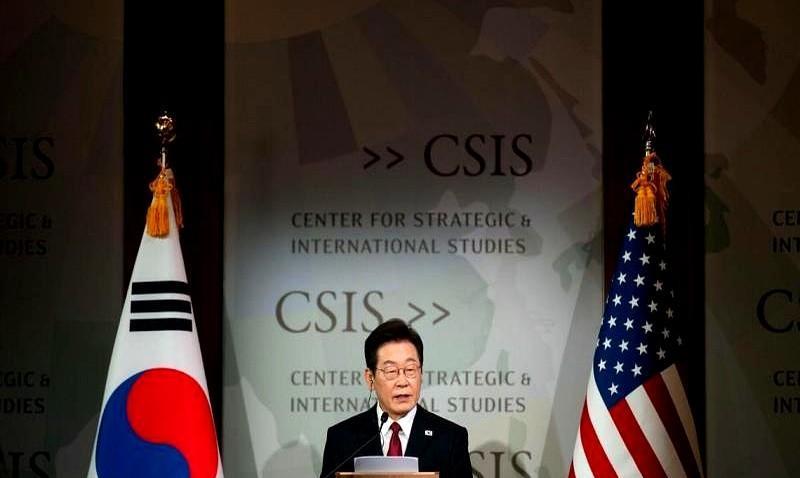 李在明在华盛顿一句“安全靠美国，经济不再靠中国”，把韩国出口三成市场、六成零部件