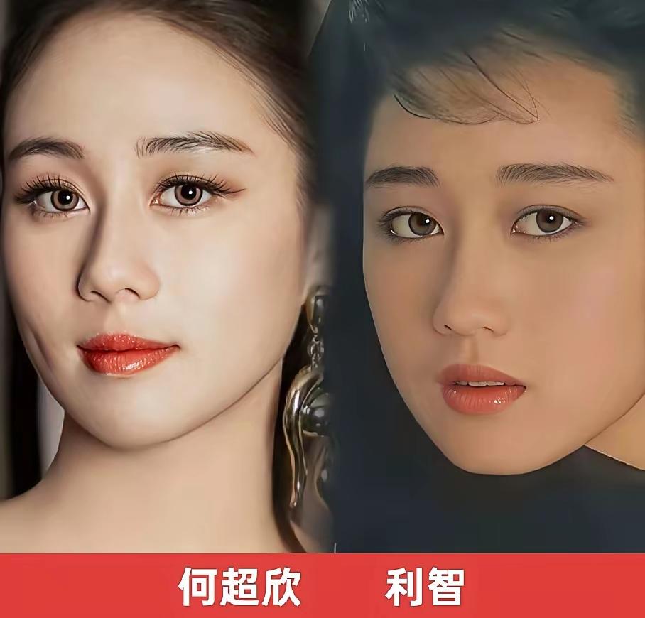 都说利智和何超欣长得像，我看两个人相似的地方并不多，何超欣明显就是更像人家妈妈，