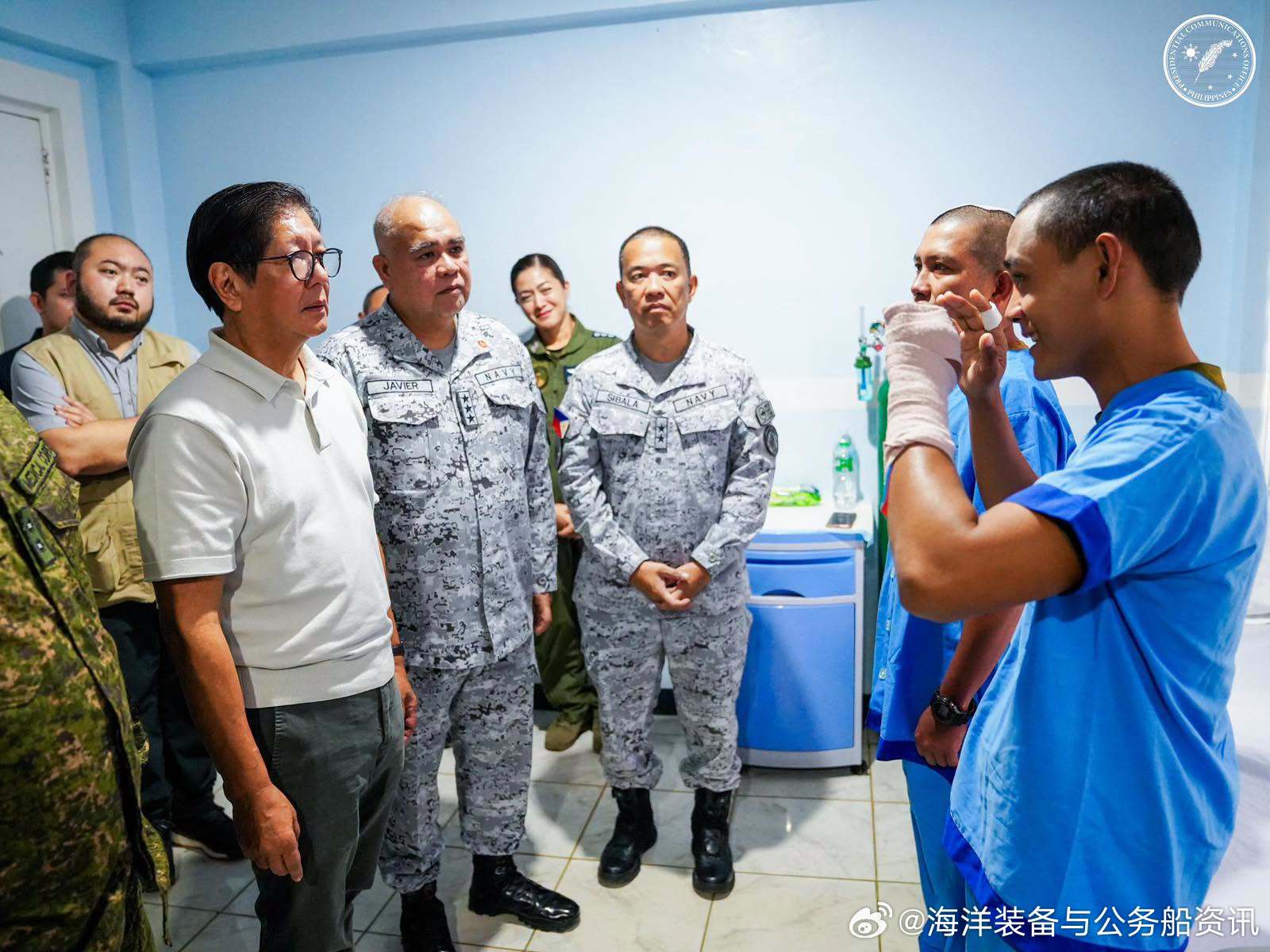 南海维权巡航专项【菲律宾】7月23日，菲律宾总统小马科斯抵达巴拉望岛首府公主港