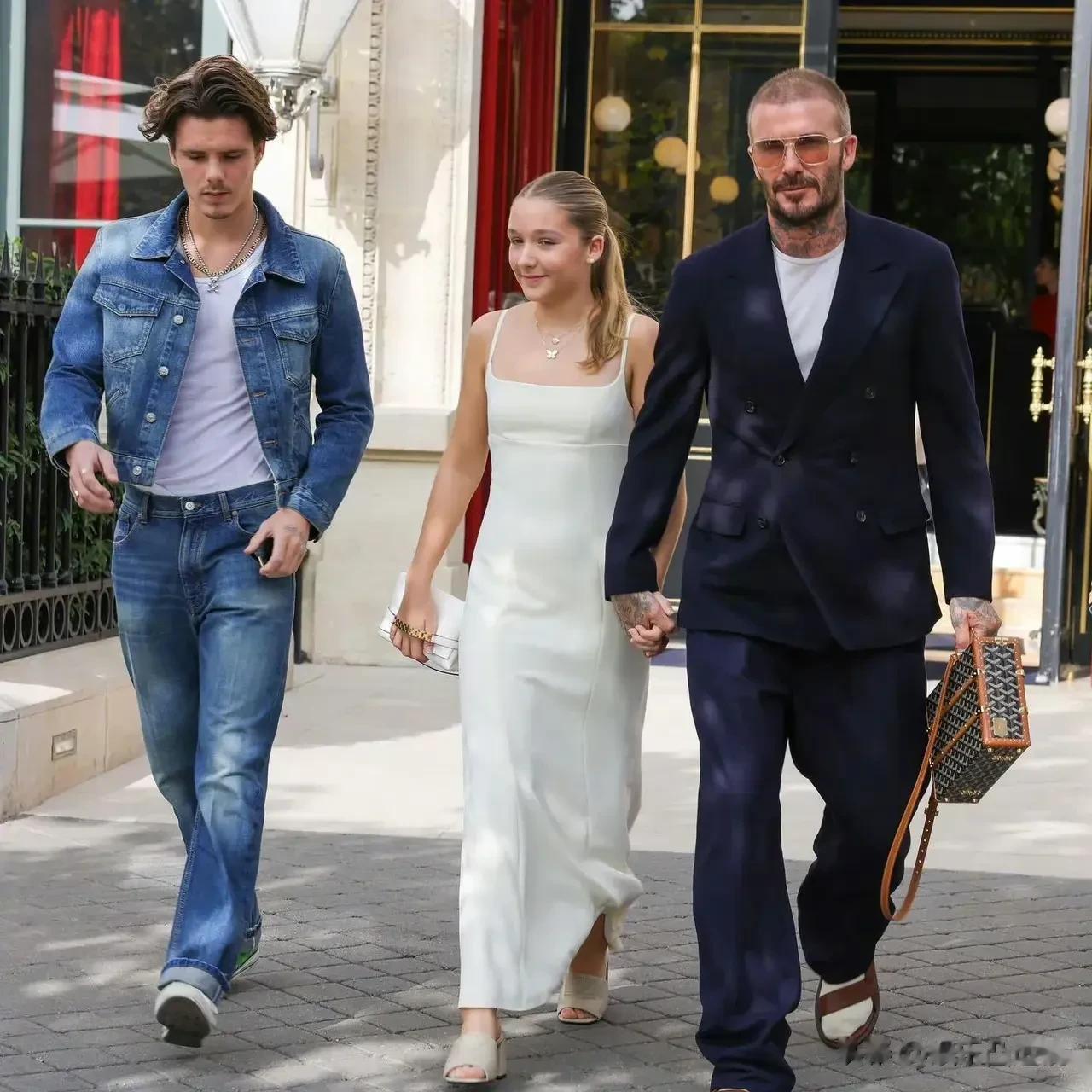 贝克汉姆的女儿小七也长大了，可是这长相也太强壮了，膀大腰圆的，看来伙食挺好。贝