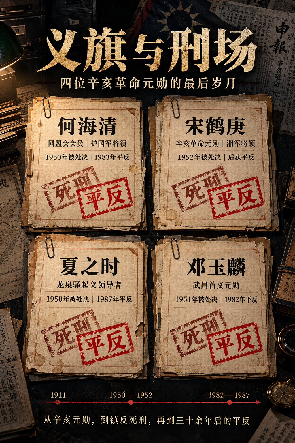 义旗与刑场：四位辛亥革命元勋在"镇反"中的最后岁月何海清：从蔡锷部将到还乡办学的"上将"何海清，字镜
