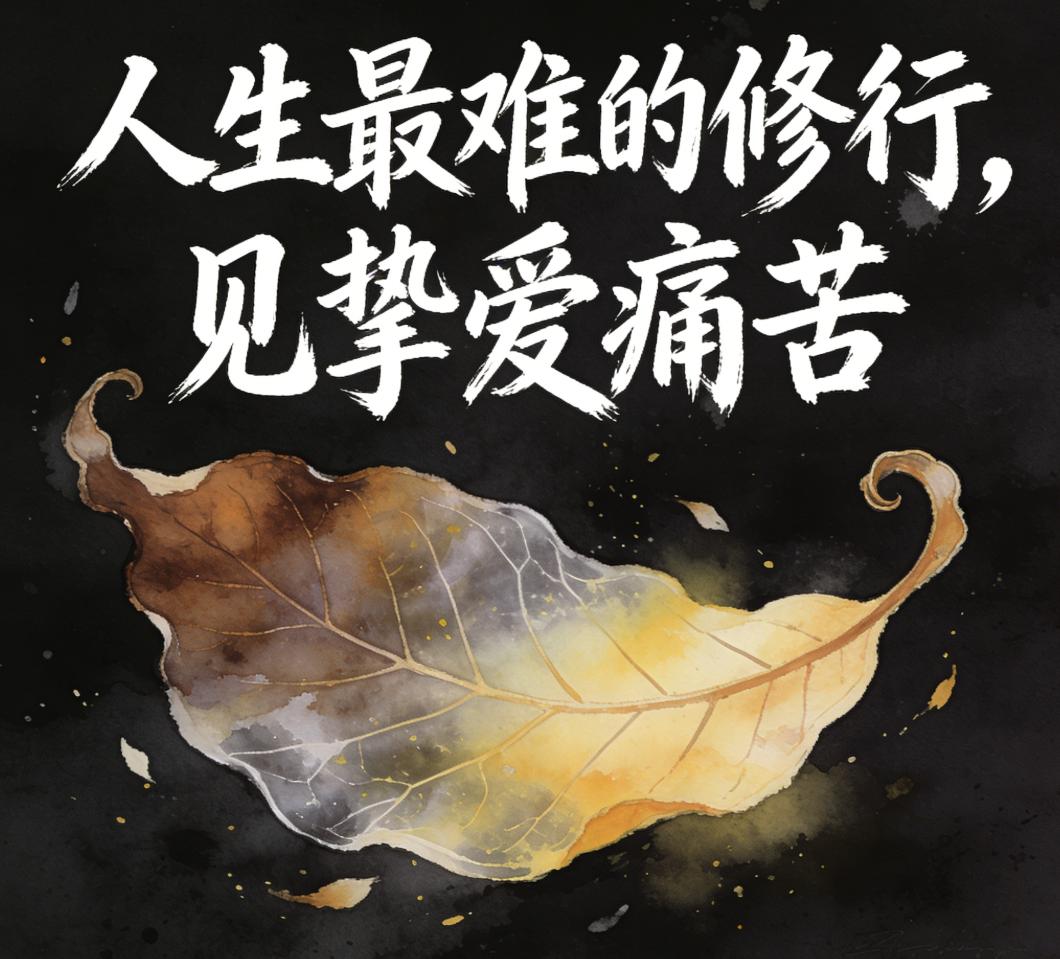 爱她，就舍得让她受伤朋友最近的一句话让我愣住：“这一生最难的修行，是含着泪看爱