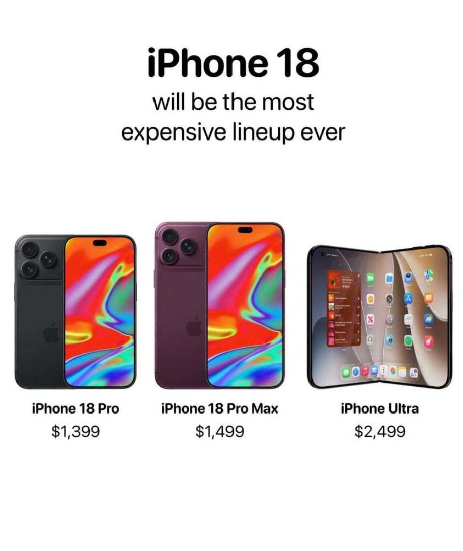 iPhone18Pro系列不涨价，已经是一种奢望了。。。内存涨价的风暴，