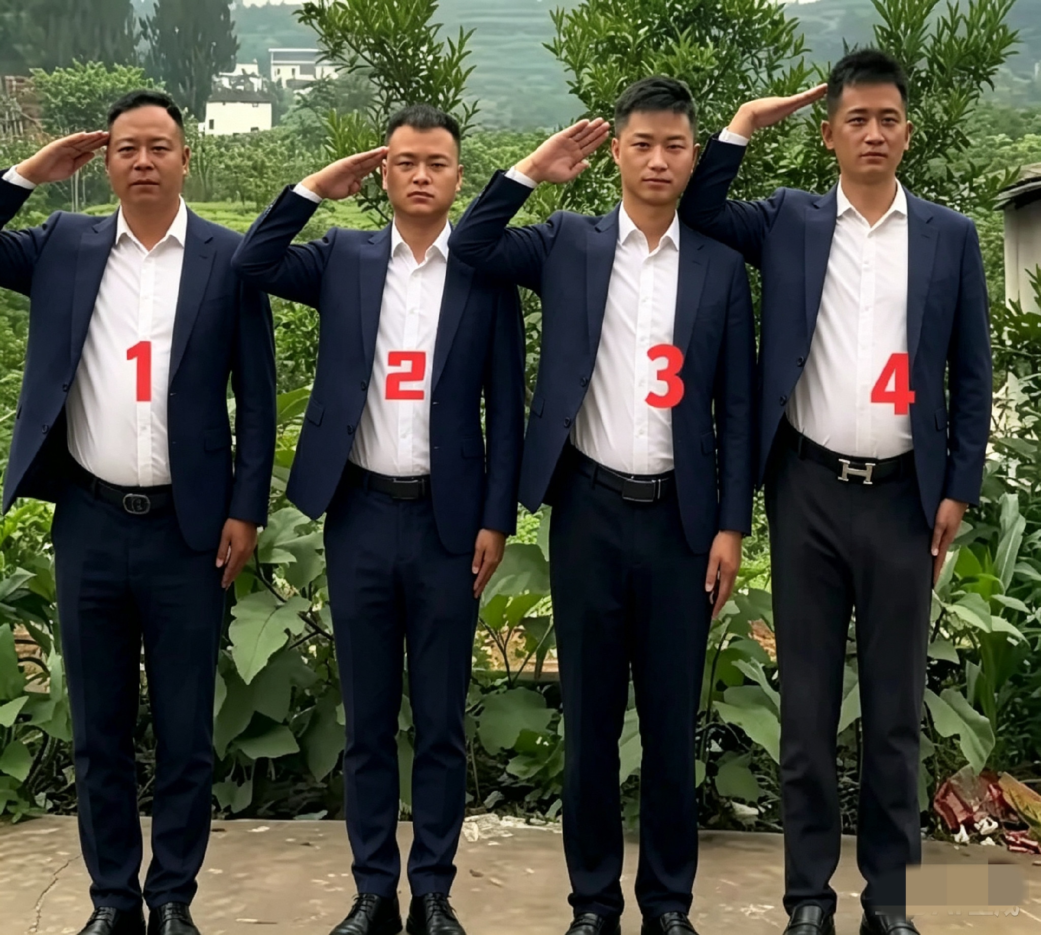 测测你的眼力，四兄弟当中，有一个是曾经当过兵的退伍军人，你能看出来是谁吗？
